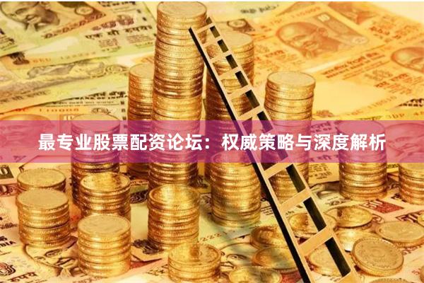 最专业股票配资论坛：权威策略与深度解析